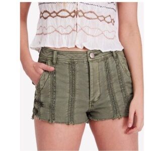 FREE PEOPLE Great Expectations Floral Trim Shorts 12